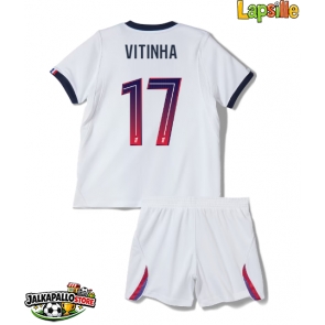 Paris Saint-Germain Vitinha #17 Vieraspaita Lapsille 2026-27 Lyhythihainen (+ shortsit)
